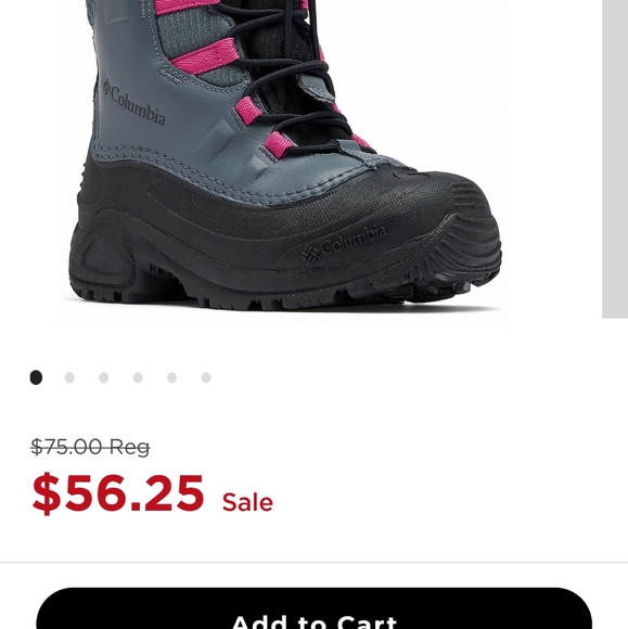 Like new Columbia boots girls size 2 - Picture 2 of 2